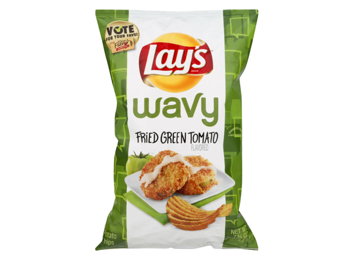 wavy lays fried green tomato chips