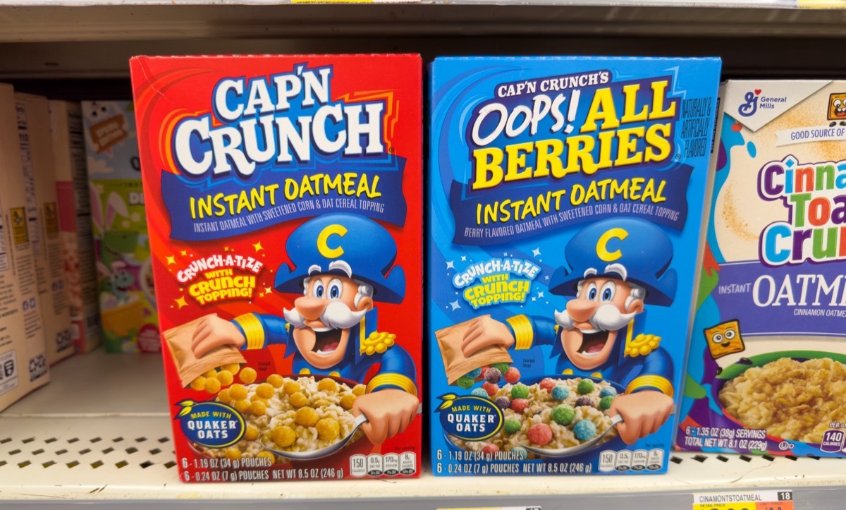 cap'n crunch instant oatmeal