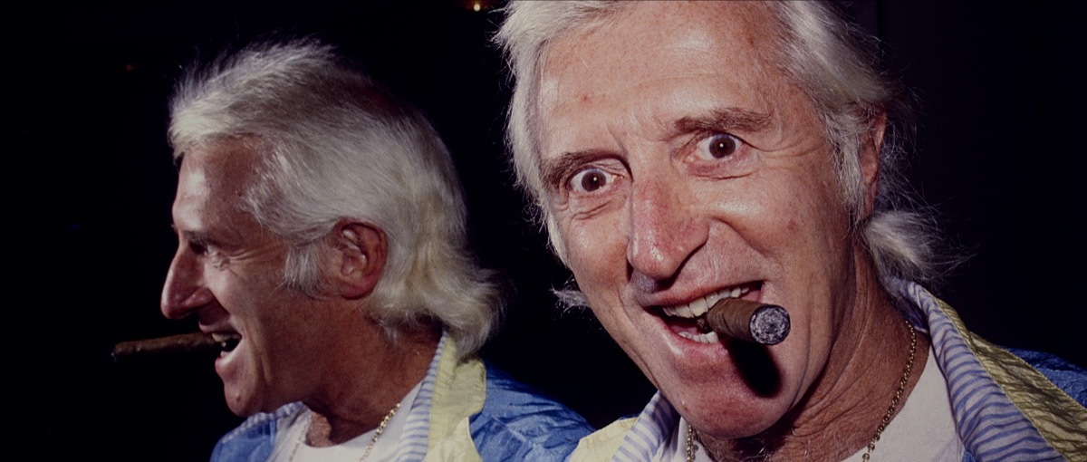 Production shot of Jimmy Savile