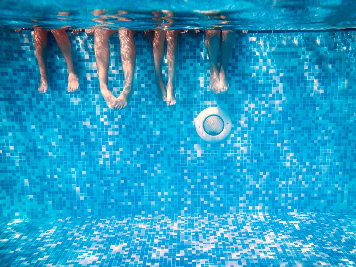 Legs in a pool