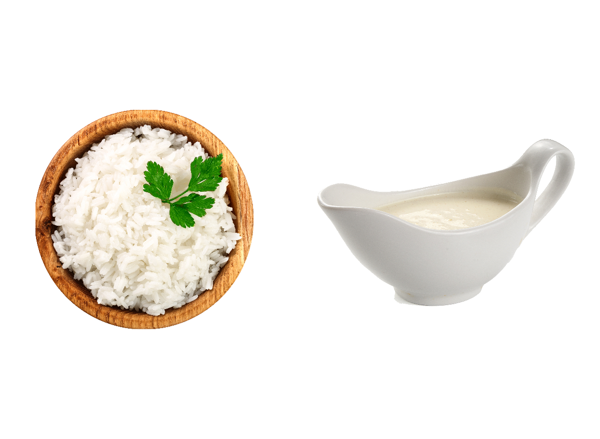 white rice sauce