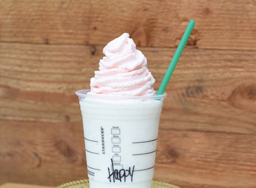 Birthday cake frappuccino