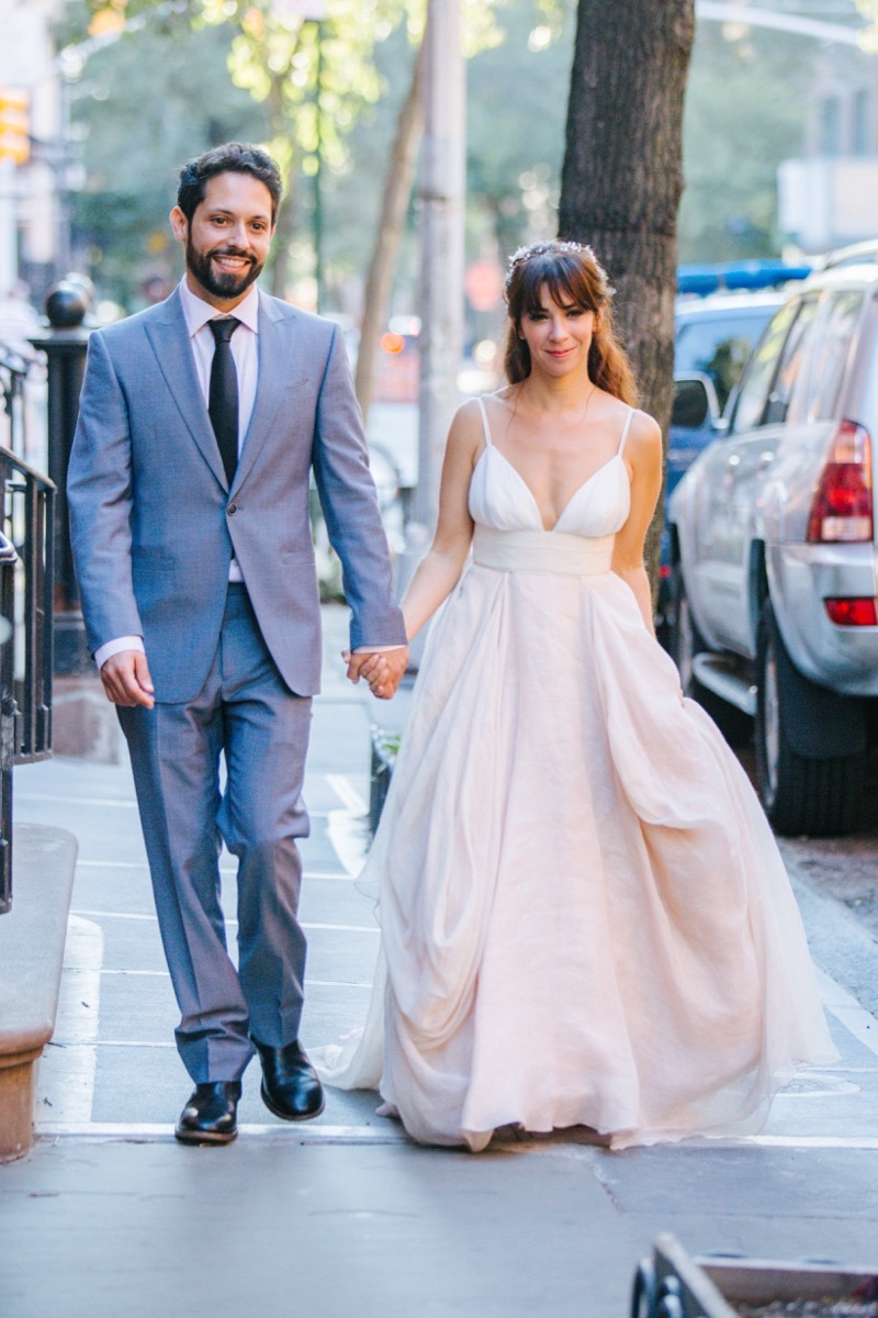 older woman marries younger man, photo from shari albert's wedding