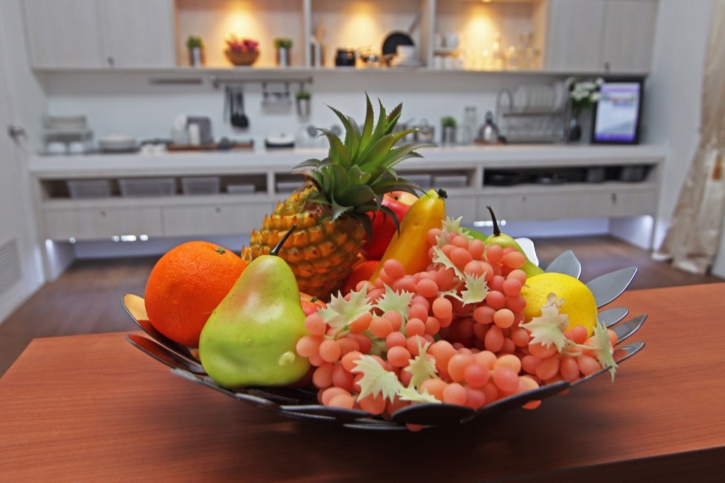 Fake Fruit in The Kitchen worst interior design trends