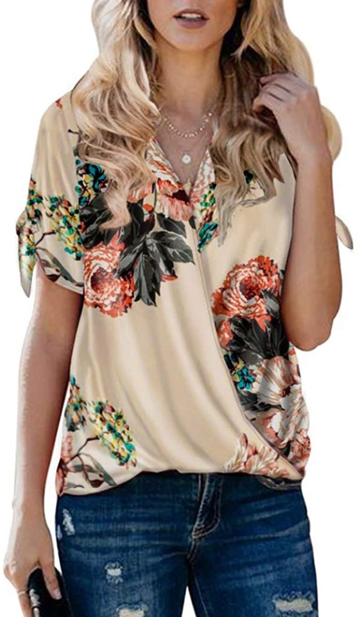 A women's v-neck blouse