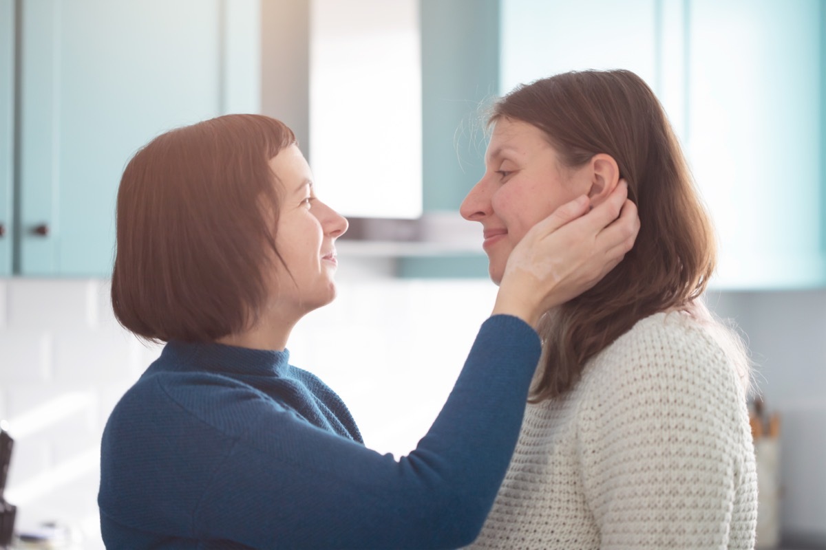 Older Woman Comforting Younger Woman