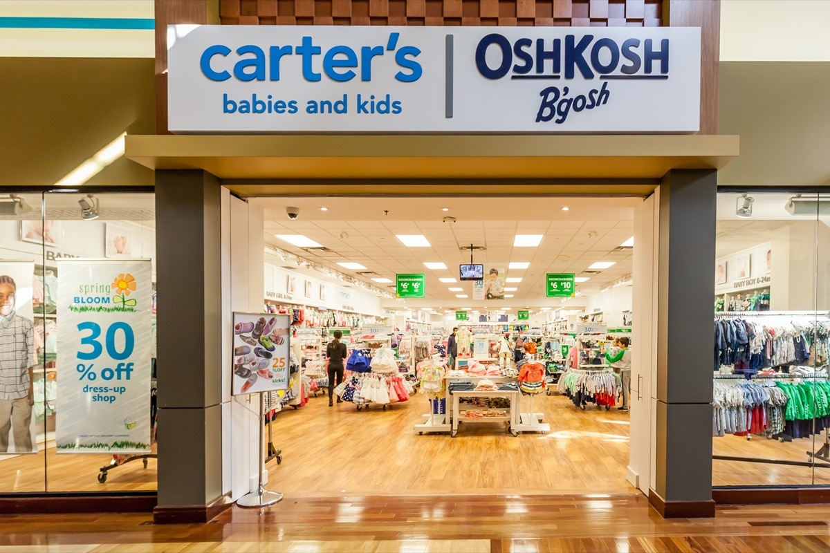 carters and oshkosh store exterior