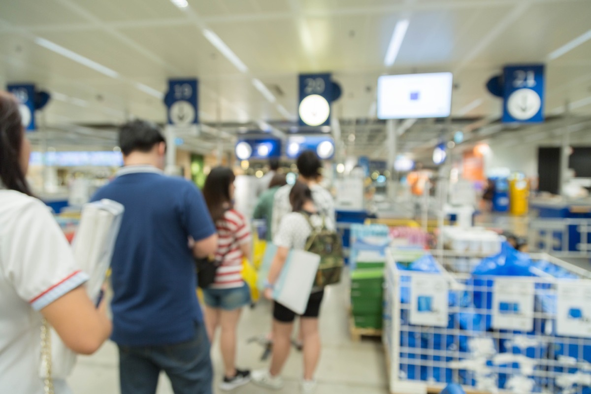 overcrowded checkout lanes, never say to cashier