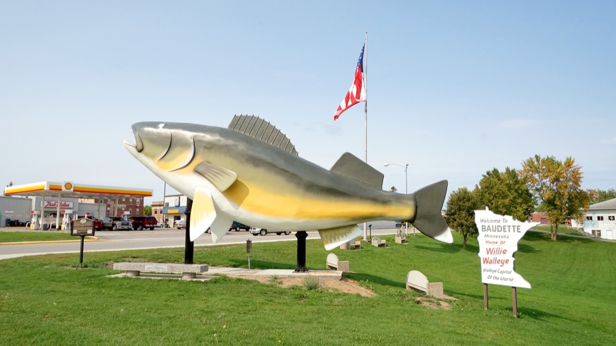 walleye statue baudette