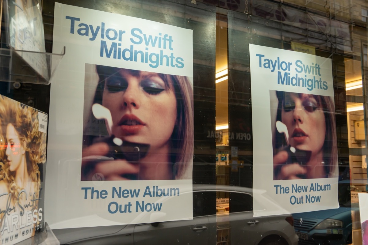 Posters for Taylor Swift's 