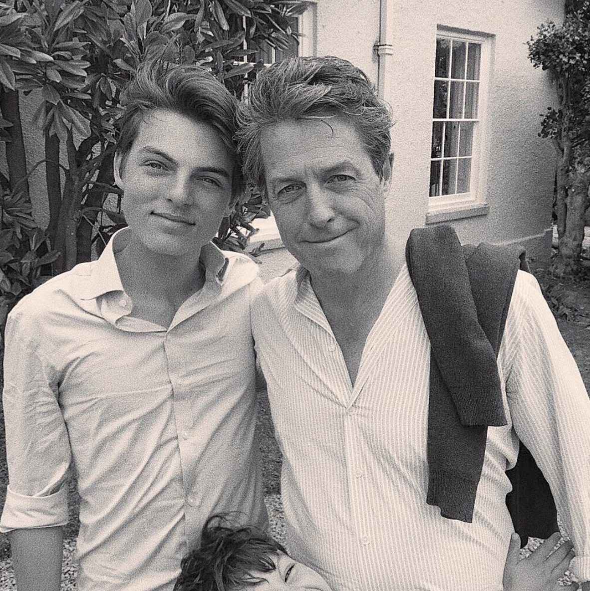 Damian Hurley and Hugh Grant