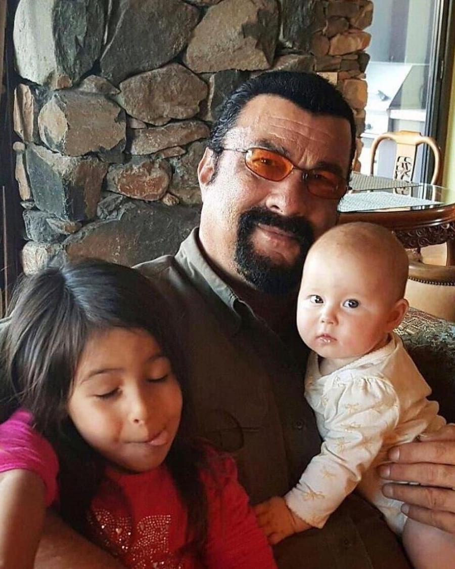 Steven Seagal | 12 Celebrity Grandpas With Their Grandchildren Will Melt Your Heart | Her Beauty