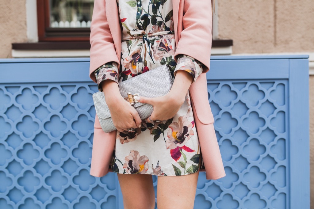 woman in floral dress things no woman over 50 should own