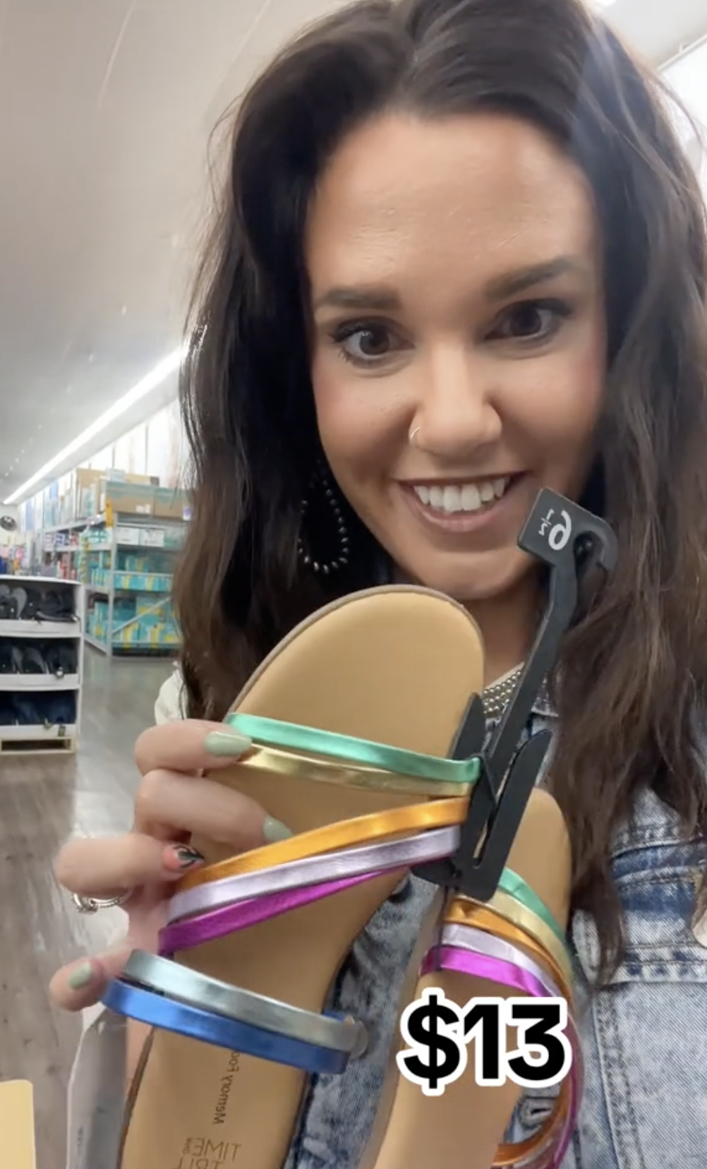 Metallic Rainbow Sandals