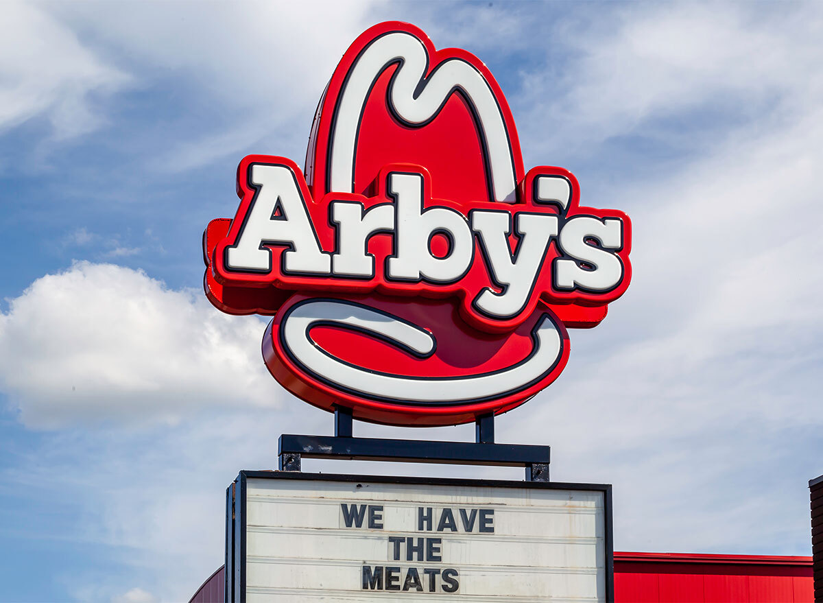 arbys sign on cloudy sky