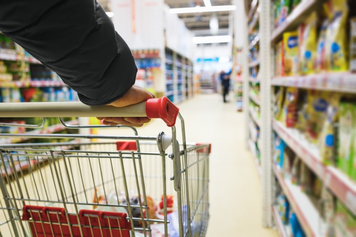 shopping in supermarket