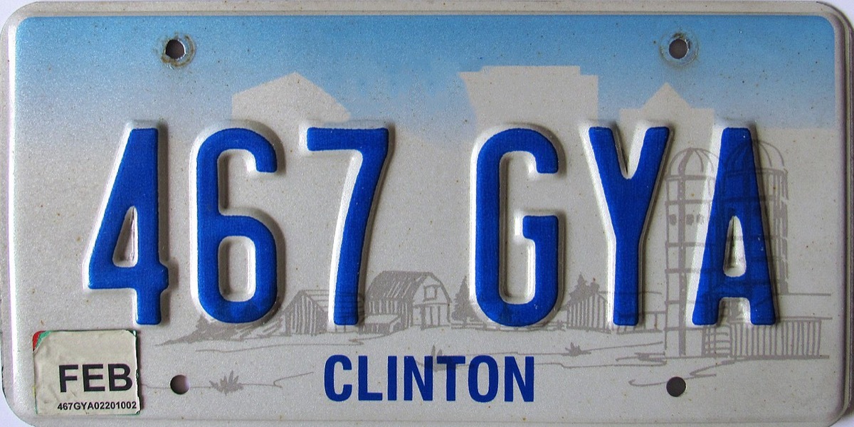 iowa license plate photoshopped