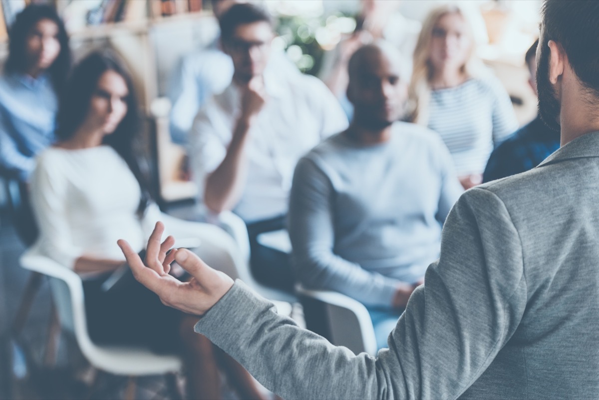 People in a meeting