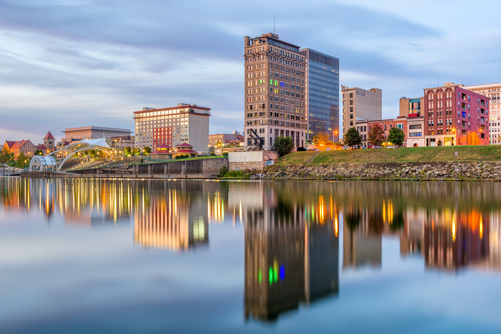 The skyline of Charleston, West Virginia