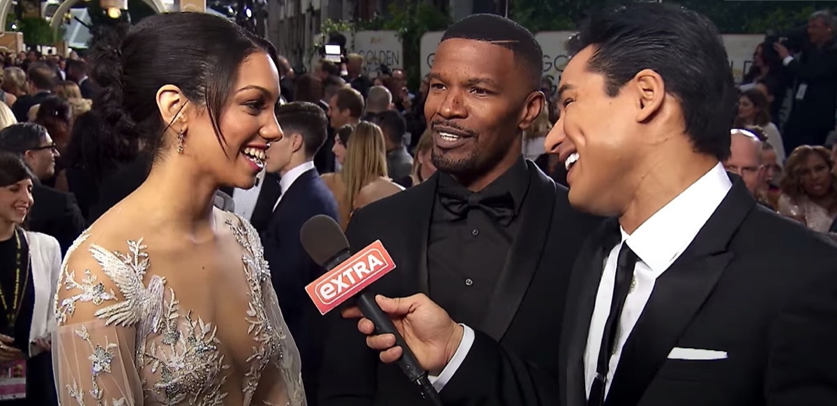 Corrine and Jamie Foxx at 2016 Golden Globes