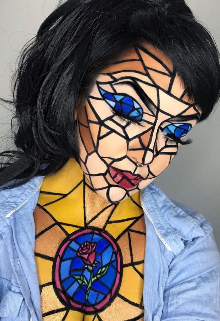 Human Mosaiv #1  |  11 Creepy and Cool Halloween Makeup Ideas to Try This Year |  HerBeauty