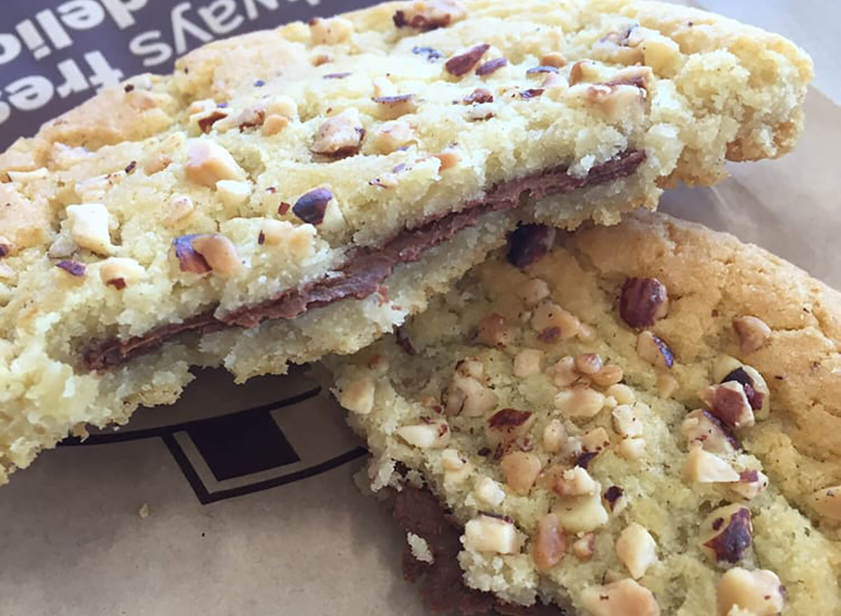 tim hortons cookie filled with nutella