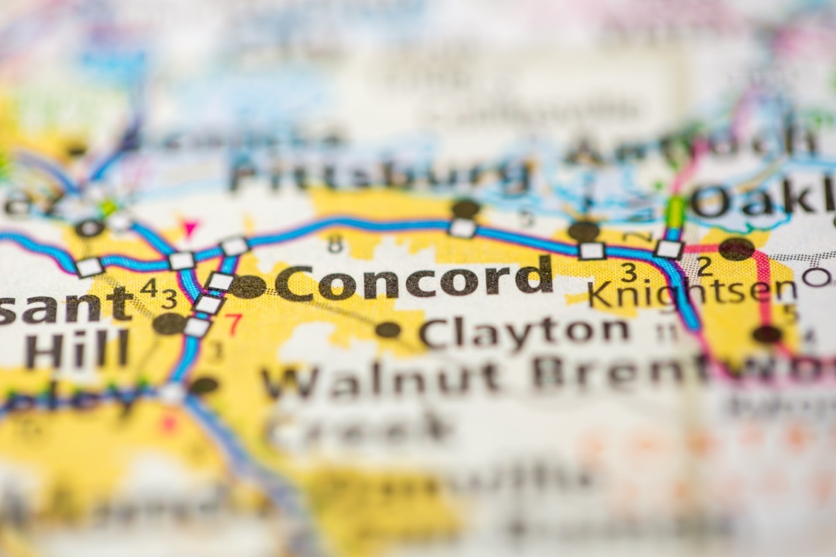 concord map