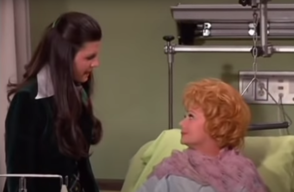 Lucie Arnaz and Lucille Ball on 