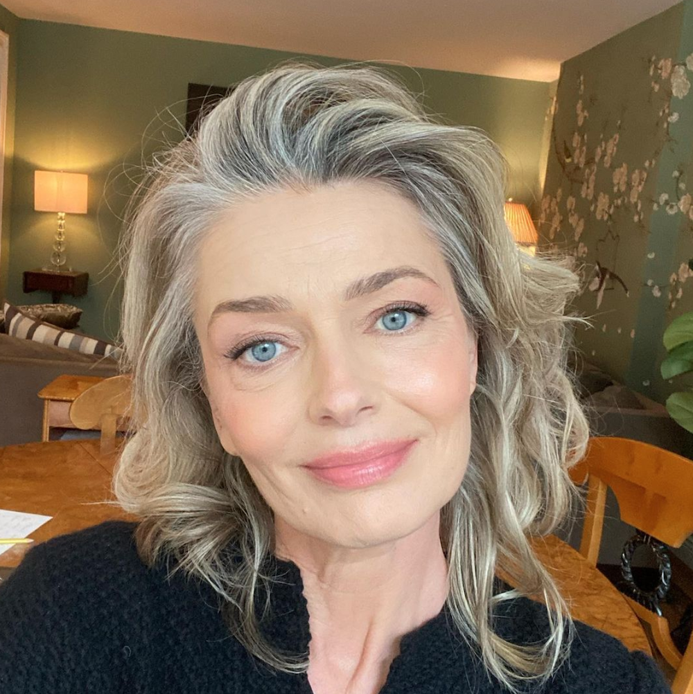 Paulina Porizkova in a selfie from Instagram