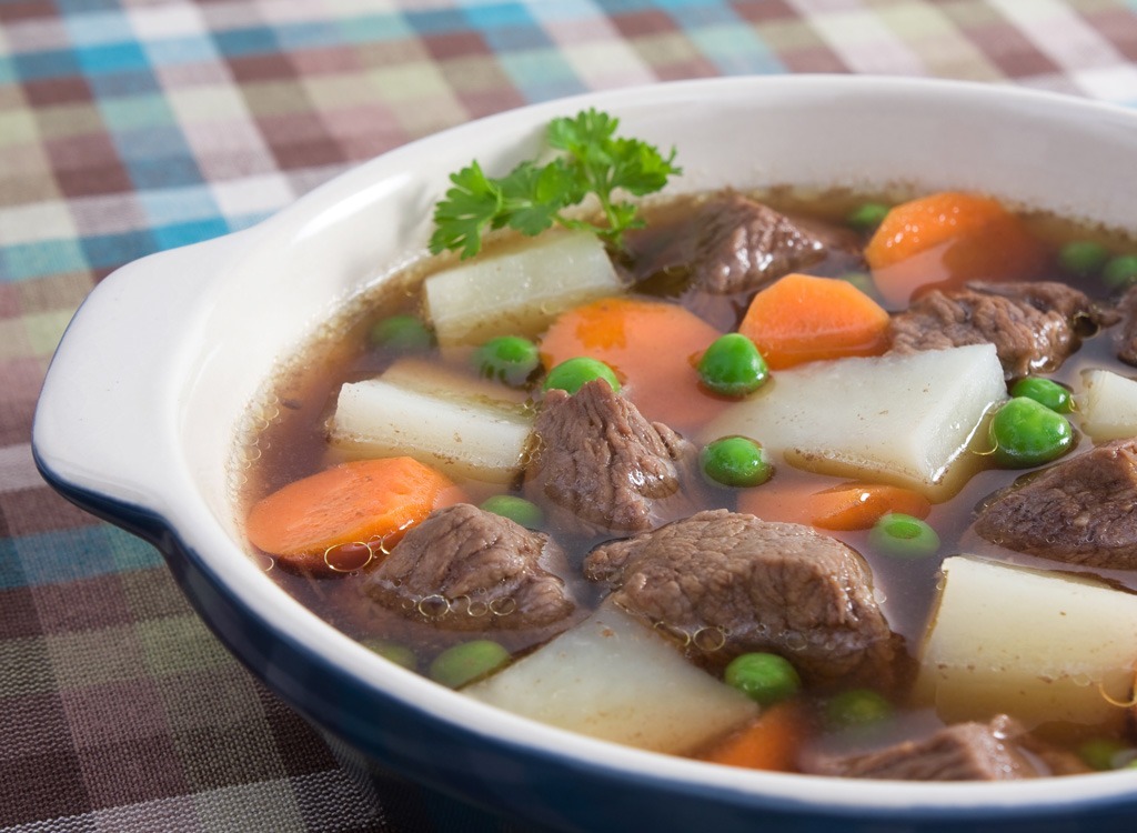 Beef broth soup