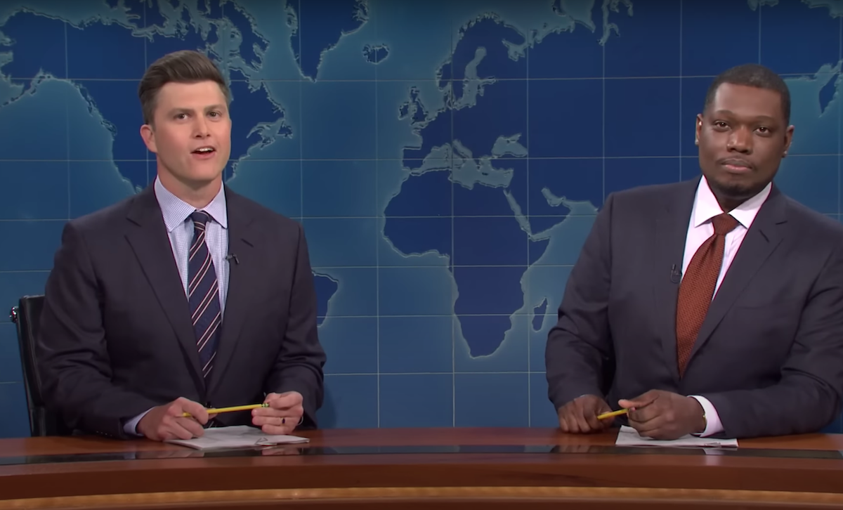 Colin Jost and Michael Che on 