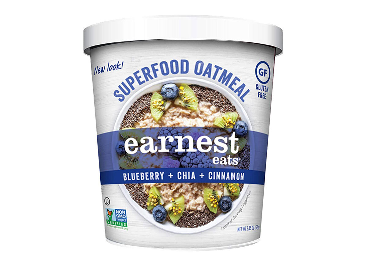 earnest blueberry chia cinnamon oatmeal