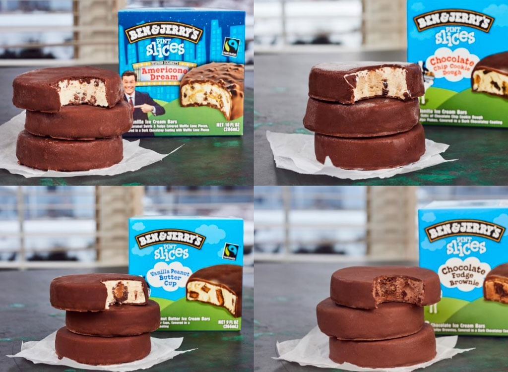 Ben jerrys pint slices