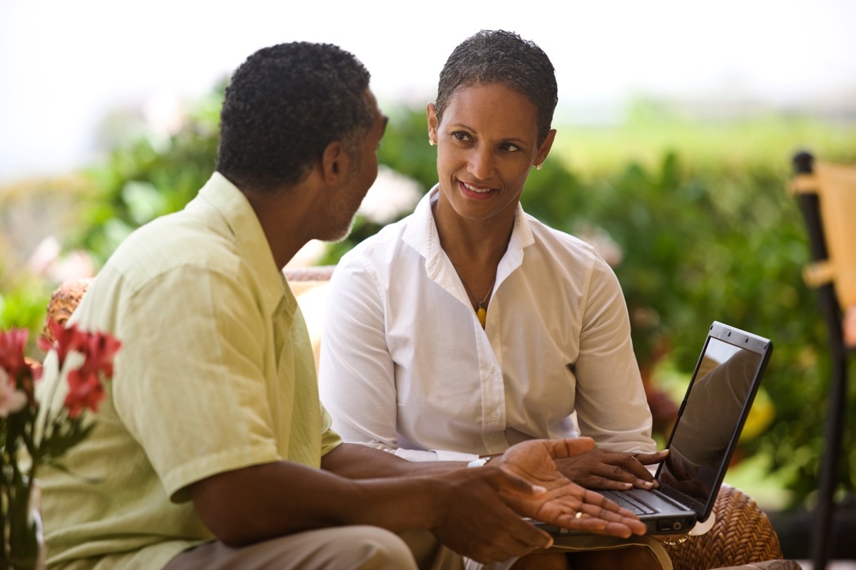 couple, man complaining to his wife, better husband