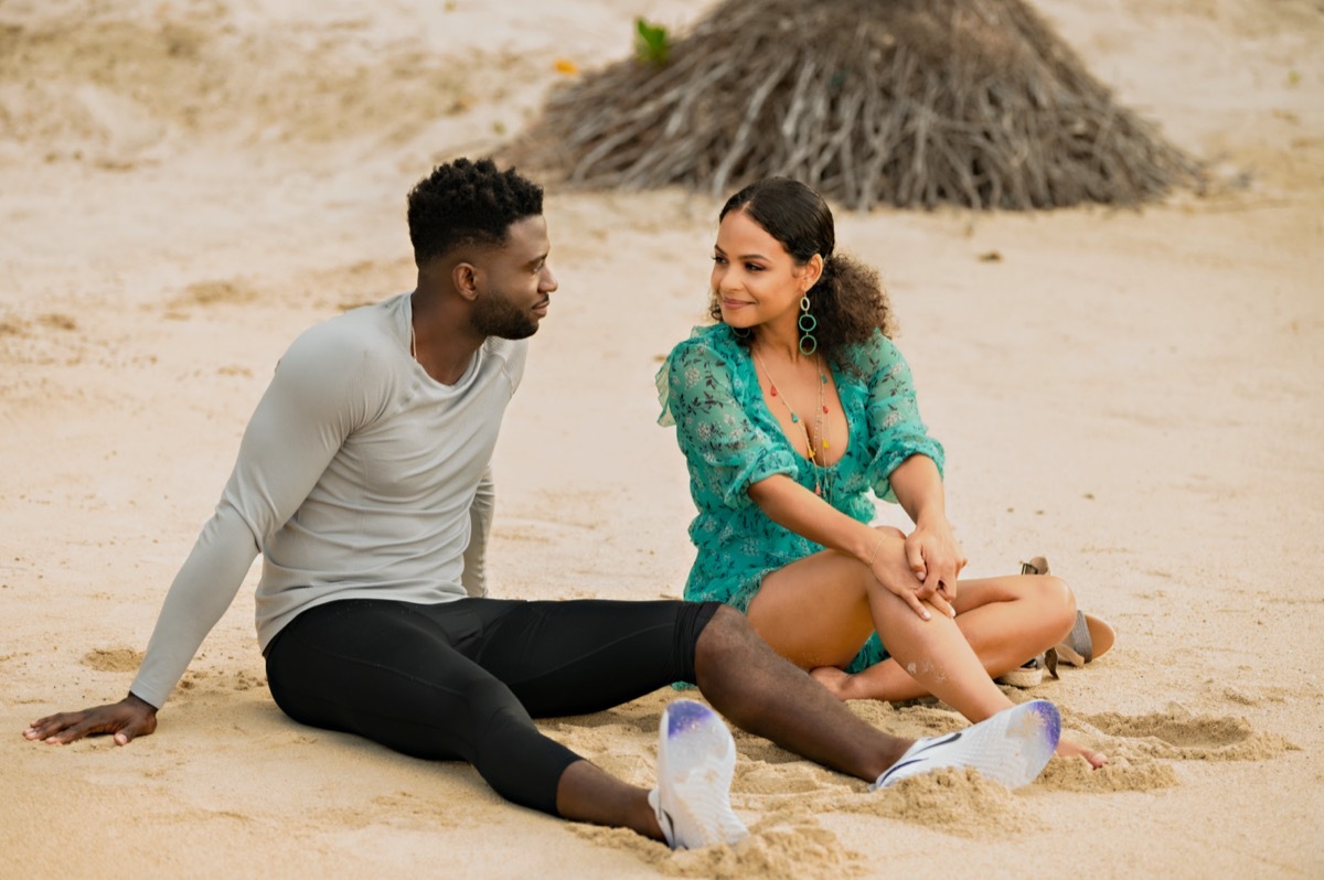 Sinqua Walls and Christina Milian in Resort to Love