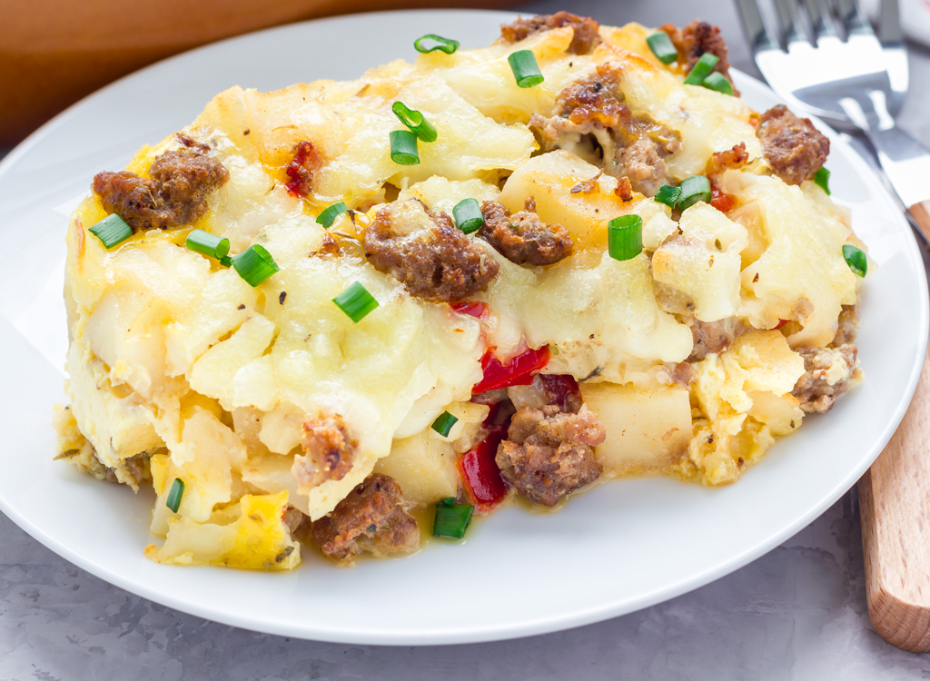 Egg casserole with potatoes