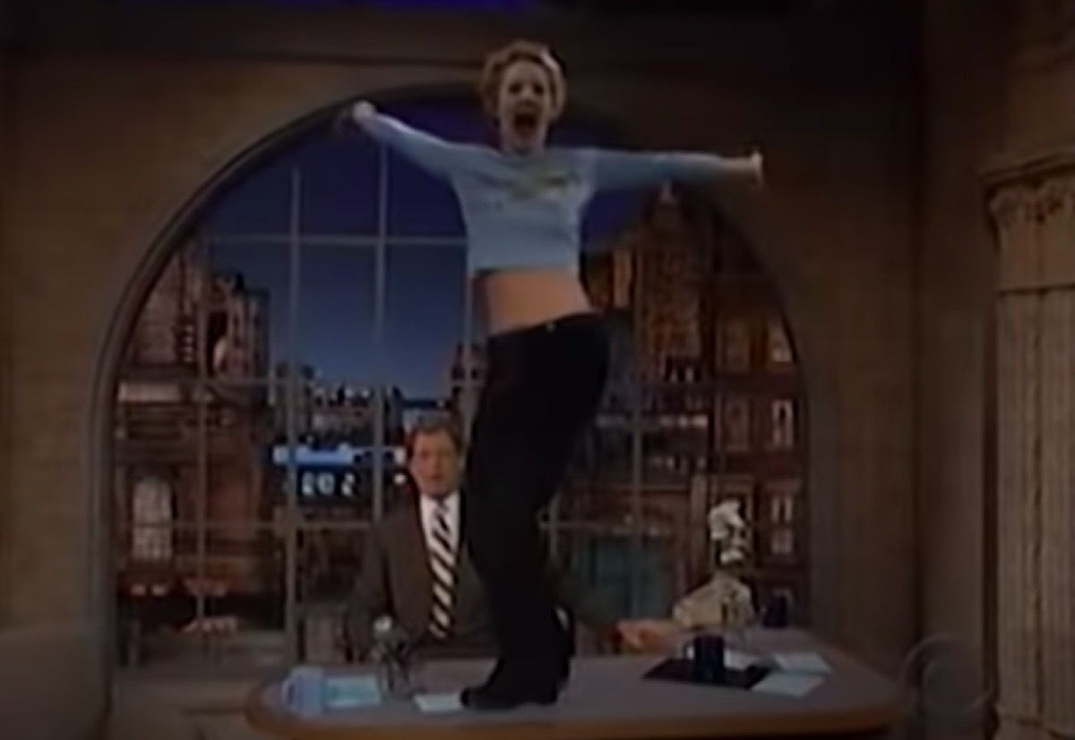 Drew Barrymore on The Late Show 1995