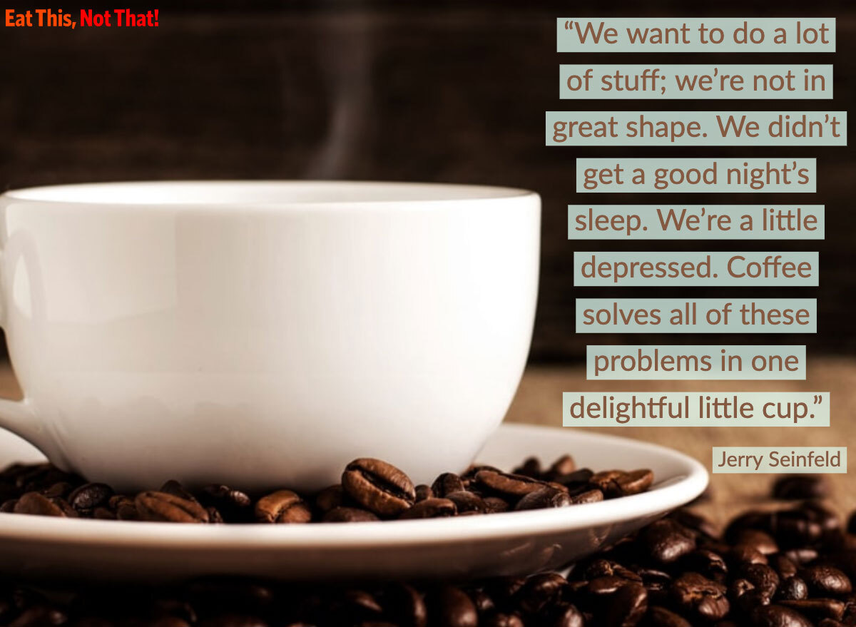 coffee quote jerry seinfeld seinfeld tv show