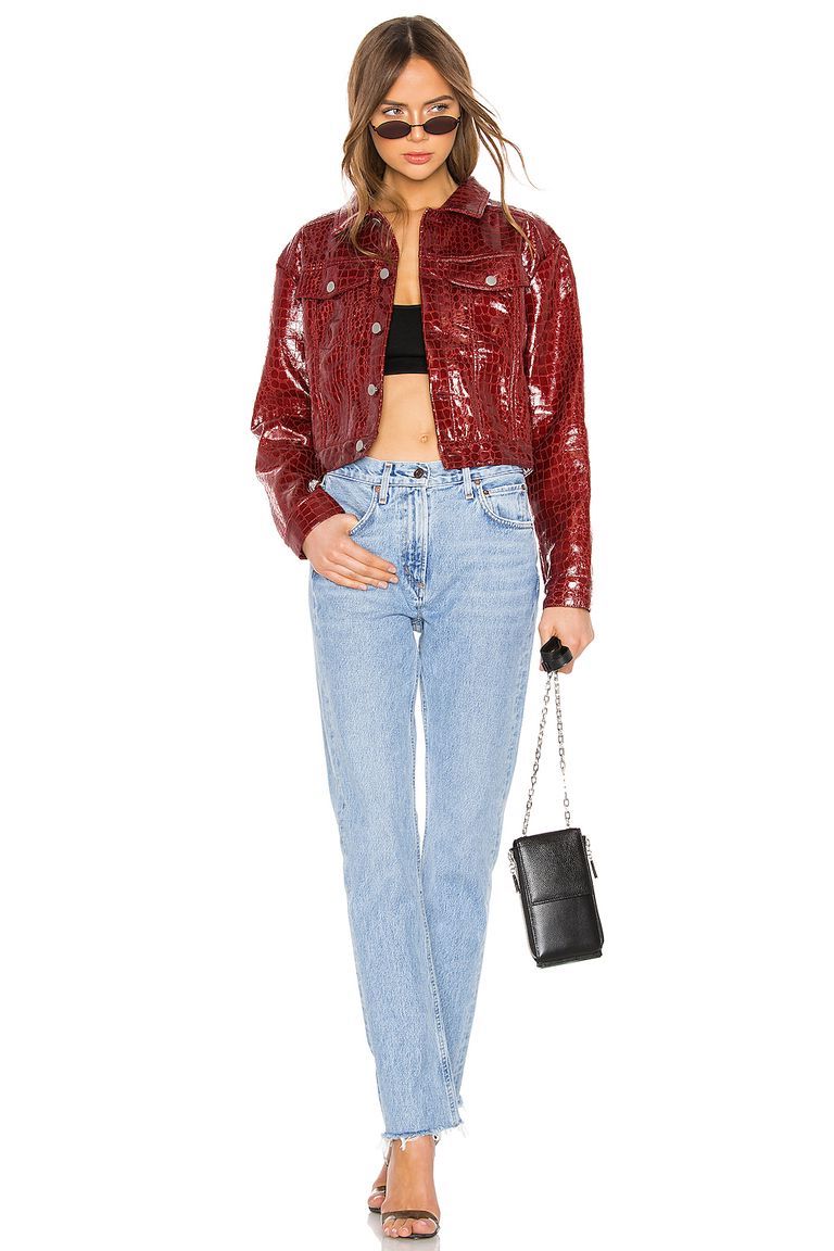 Colored leather | 9 Best Leather Jacket Outfit Ideas | Her Beauty