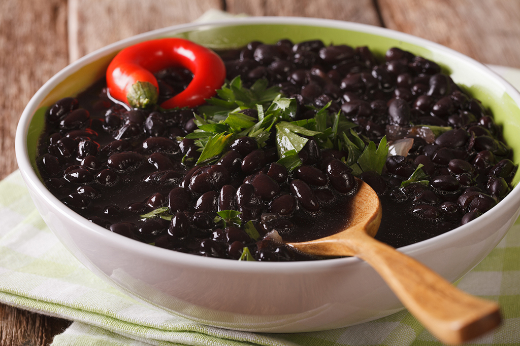 Bowl of black beans