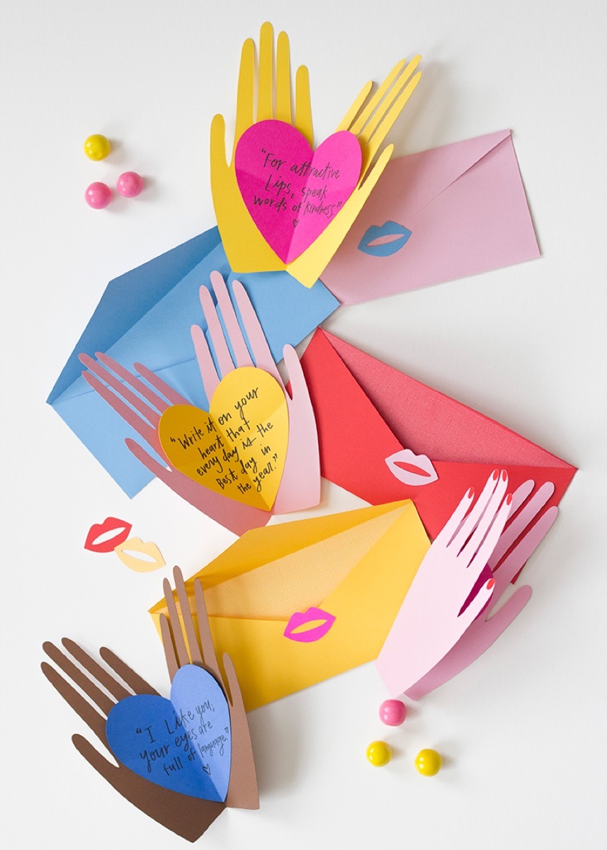 Hand Holding Heart Card