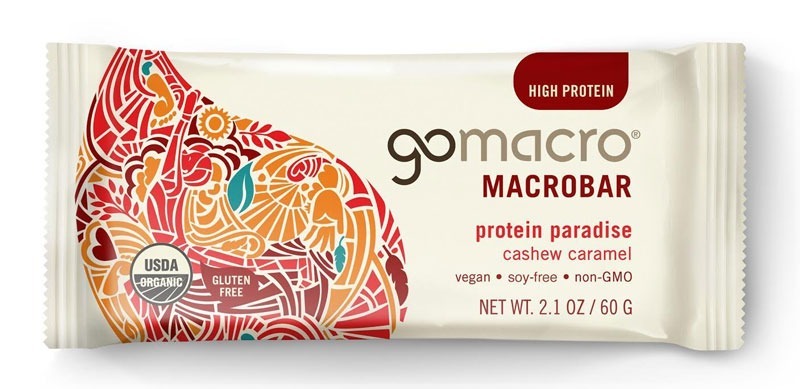 GoMacro macrobar protein paradise cashew caramel