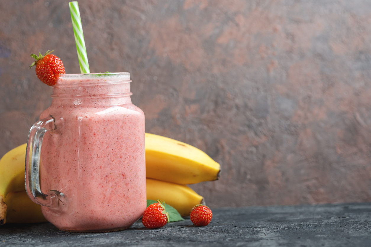 strawberry banana smoothie