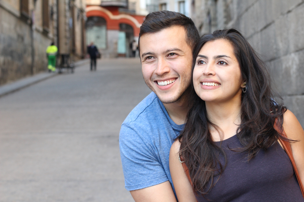 happy mexican couple