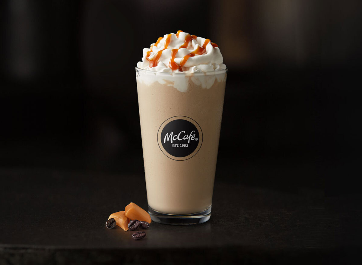 Mcdonalds mccafe caramel frappe