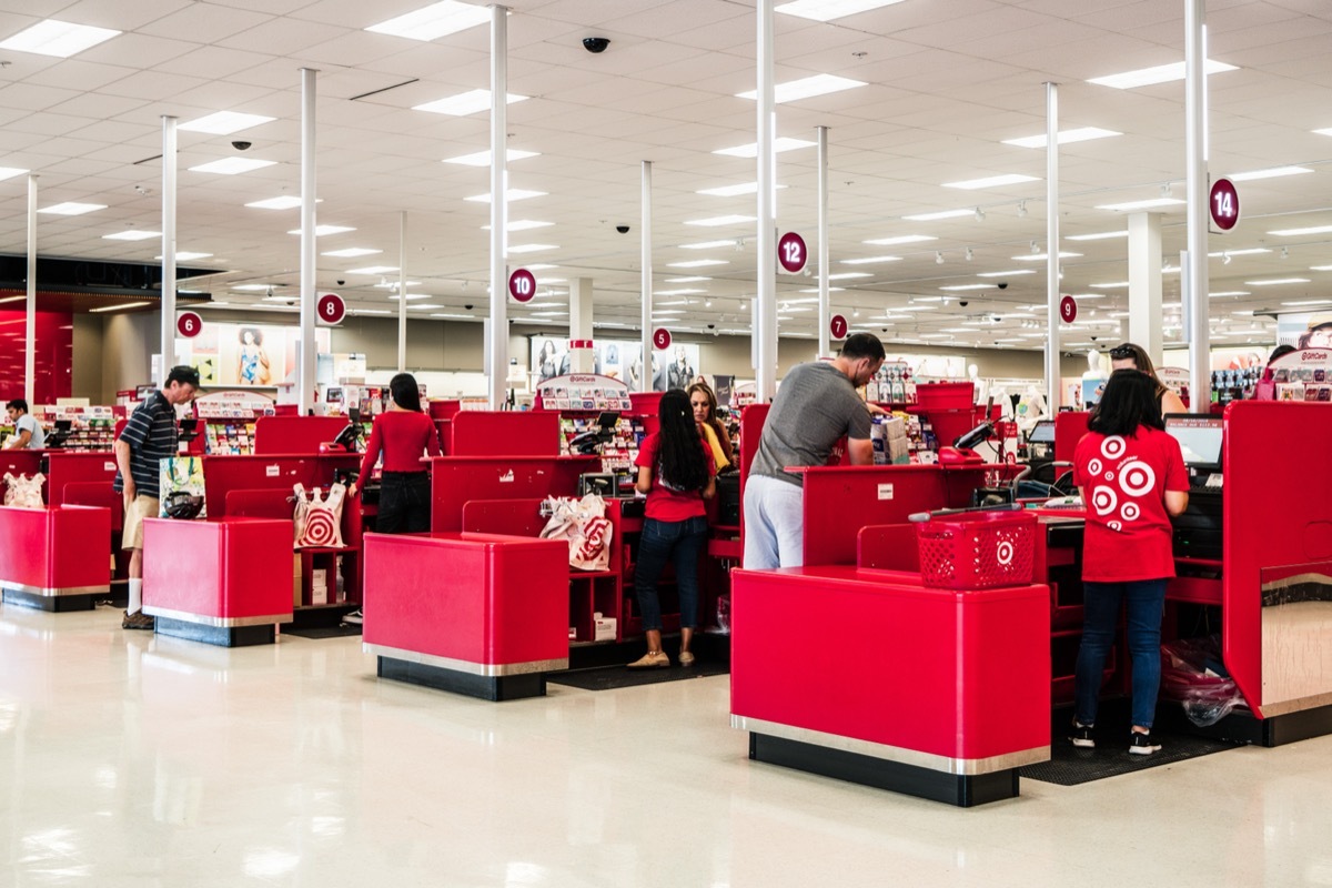 People shopping at Target.