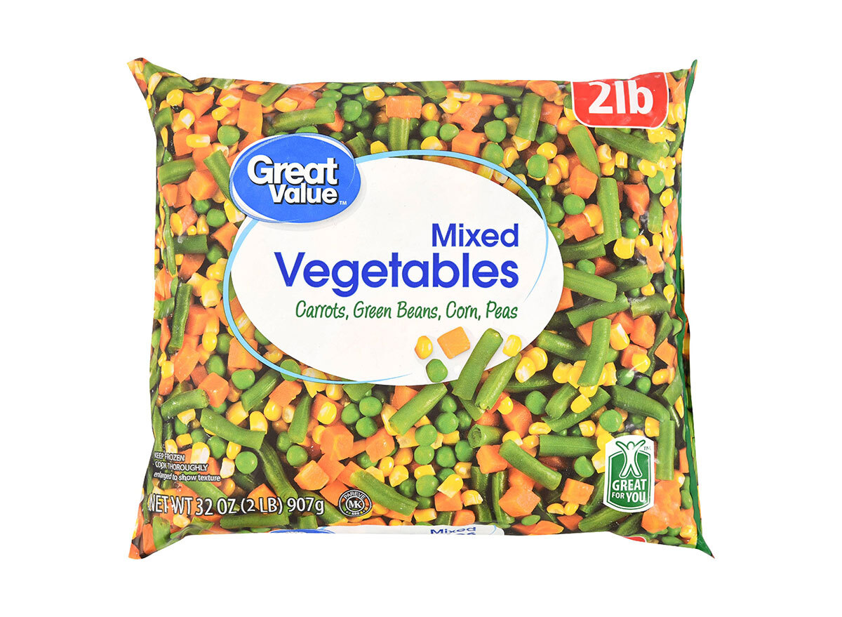 bag of great value frozen mixed vegetables