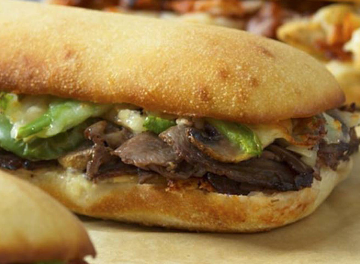 dominos philly cheesesteak sandwich