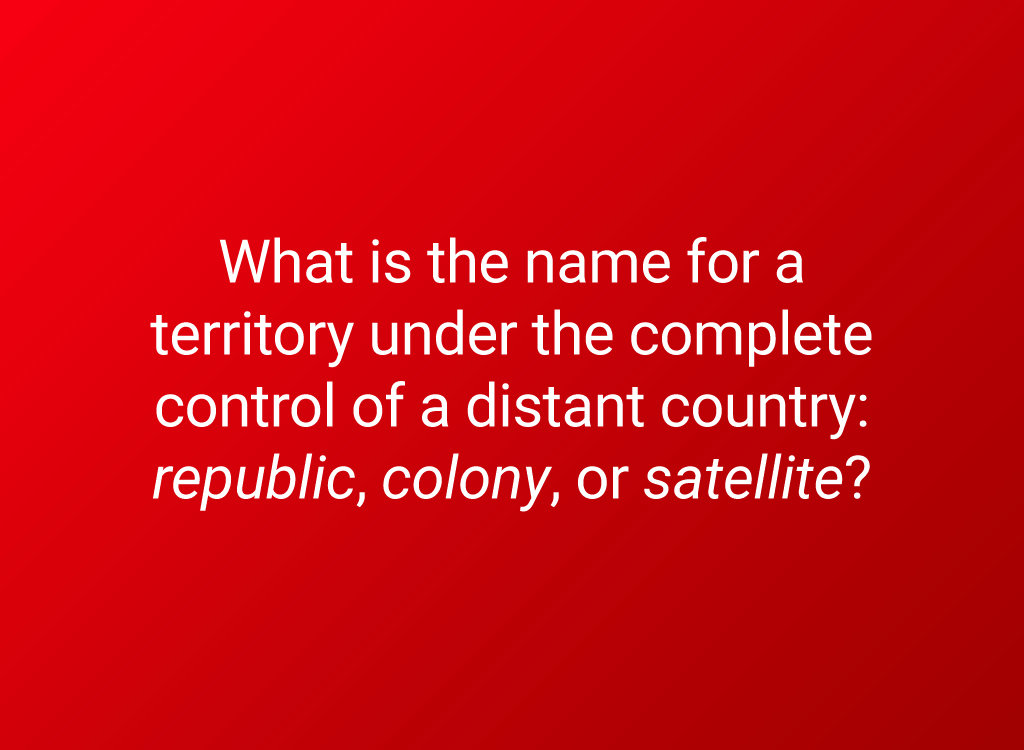 colony question 6th grade geogrpahy