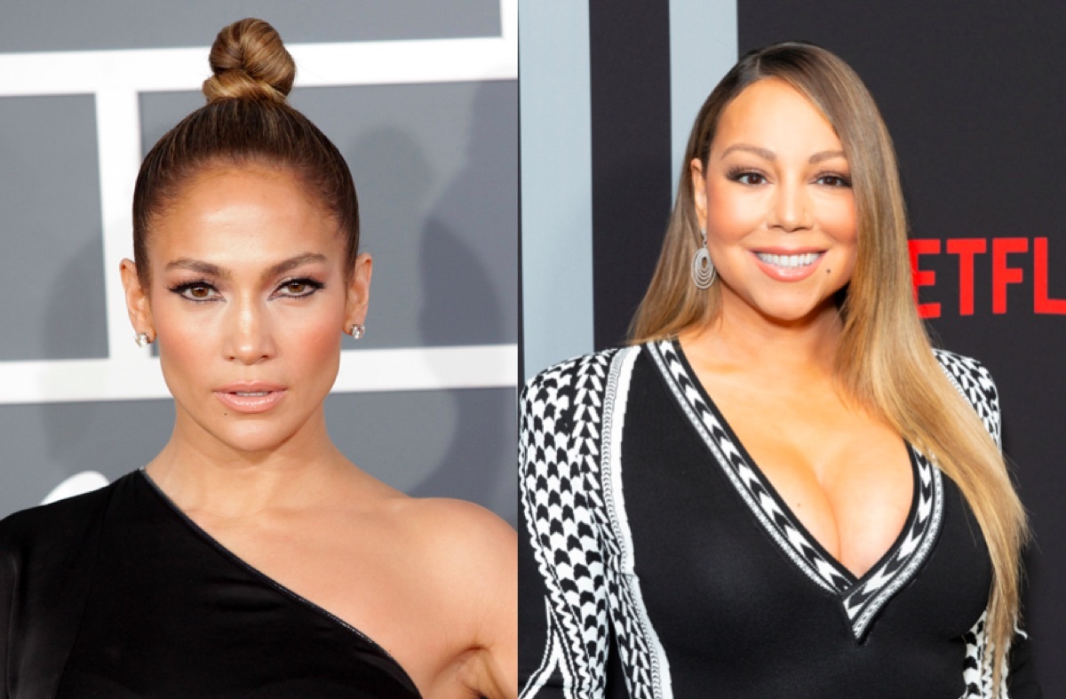 Jennifer Lopez and Mariah Carey